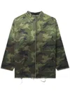 424 Camouflage-print Distressed-hem Jacket