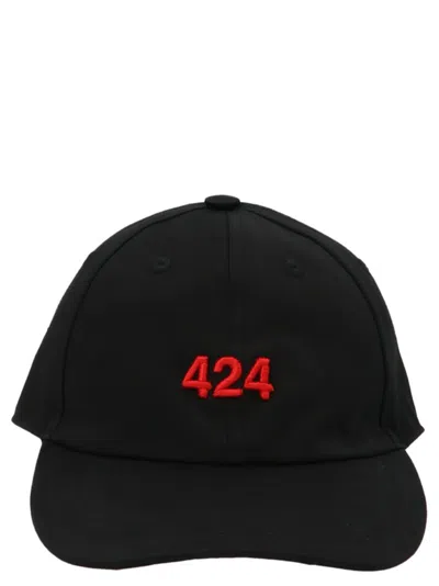 424 Logo-embroidered Baseball Cap In Black