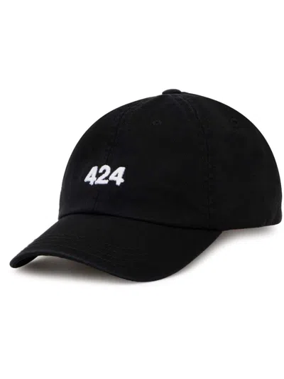 424 Logo-embroidered Cap In Schwarz