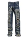 424 Logo-patch Jeans In Blue
