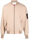 424 Logo-patch Quilted Bomber Jacket In Neutrals