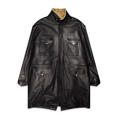 424 Long M65 Jacket Black In Animal Print