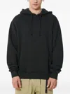 424 Long-sleeve Cotton Hoodie In Black