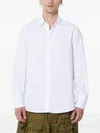 424 Long-sleeved Button-up Shirt In White