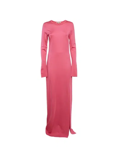 Pre-owned 424 Long-sleeve Maxi Dress In Pink