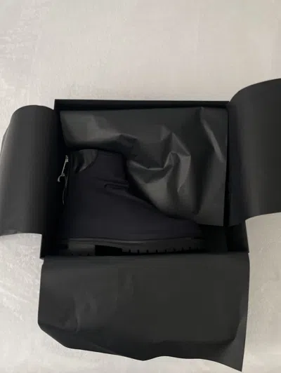 Pre-owned 424 Marathon Boot Black Size 9