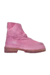 424 Marathon Boots Distressed Pink In Pink