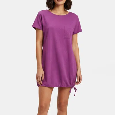 424 Marina Sport By Marina Rinaldi Purple Jersey Short Sleeve Top