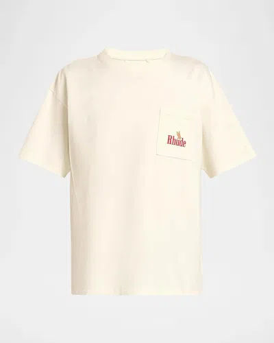 424 Men & Apos;s American Spirit Logo Cotton T-shirt In Vintage Wh