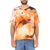 424 Men's Explosion Print Short Sleeve Cotton T-shirt