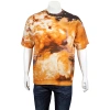 424 424 MEN'S EXPLOSION PRINT SHORT SLEEVE COTTON T-SHIRT