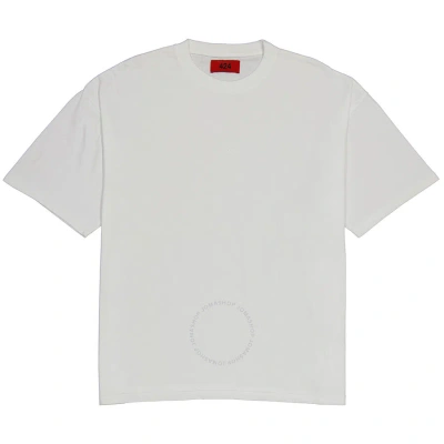 424 Men's Off White Logo Crew T-shirt