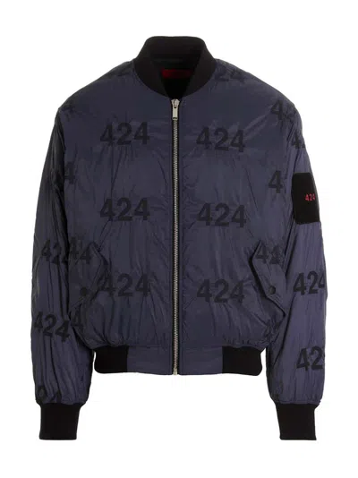 424 MEN'S REVERSIBLE LOGO BOMBER JACKET.