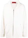 424 Zip-up Wool-blend Hoodie In White