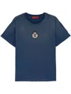 424 College Cotton T-shirt In Navy Blue