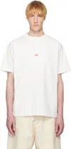 424 Off-white Alias Regular T-shirt In Salt White/washed