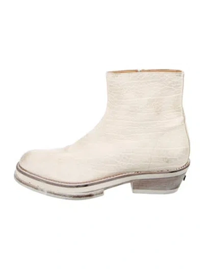 Pre-owned 424 On Fairfax Leather Boots In Neutrals