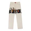 424 On Fairfax Multicolor Graphic Baggy Jeans In Multi