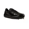 424 ON FAIRFAX 424 ON FAIRFAX WAX DIPPED LOW TOP SNEAKERS - BLACK