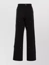 424 Panelled Straight Trousers With Wide Fit In Black