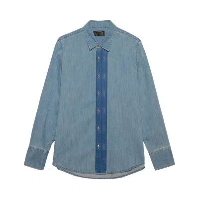 Pre-owned 424 Regular Shirt 'blue' | Men's Size 48