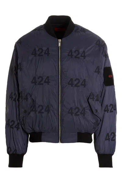 424 REVERSIBLE LOGO BOMBER JACKET.