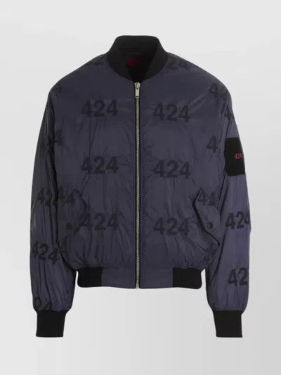 424 REVERSIBLE LOGO BOMBER JACKET