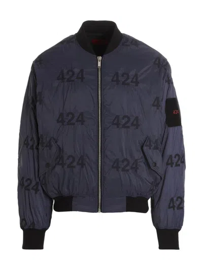 424 REVERSIBLE LOGO BOMBER JACKET.
