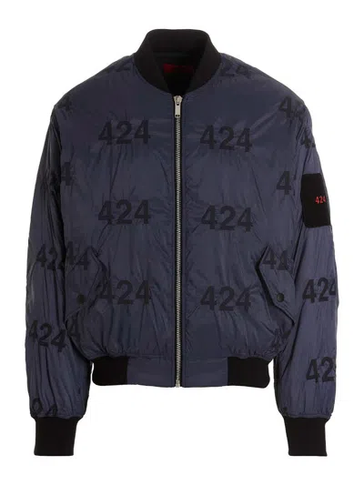 424 REVERSIBLE LOGO BOMBER JACKET.