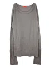 424 Ribbed Sweater In Gray