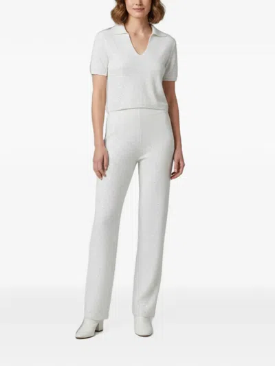 Pre-owned 424 Sequin-embellished T-shirt And Trousers Set In White