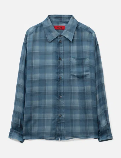 424 Silk Shirt In Blue