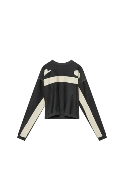 424 Soccer Knit Pullover Vintage Dye Black
