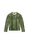 424 Tokyo Leather Jacket Green