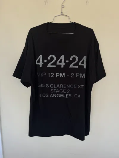 Pre-owned 424 Vip La Tee In Black