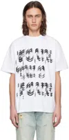 424 White Printed T-shirt In White