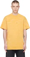 424 Yellow Distressed T-shirt In Yellow