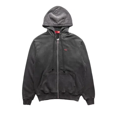 Pre-owned 424 Zip-up French Terry Hoodie 'black' | Men's Size Xs