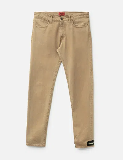 424 Zipper Pants In Brown