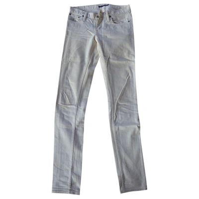 Pre-owned Ralph Lauren Straight Jeans In Ecru