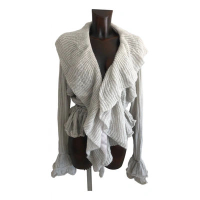 Pre-owned La Perla Wool Cardigan In Grey