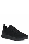 Geox Men's Spherica Knit Low Top Sneakers In Black