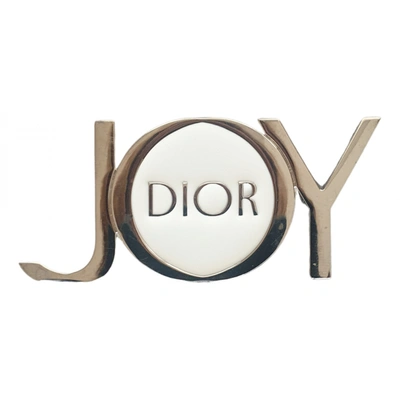 Pre-owned Dior Pin & Brooche In White