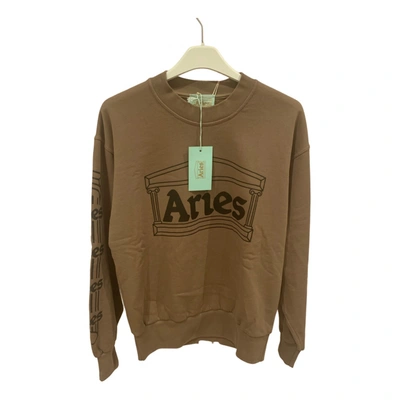 Pre-owned Aries Sweatshirt In Khaki