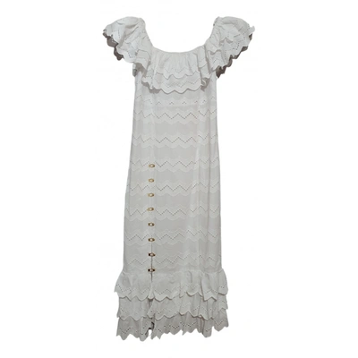 Pre-owned Alice Mccall Mid-length Dress In White