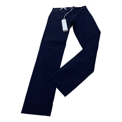 Pre-owned Liviana Conti Trousers In Blue