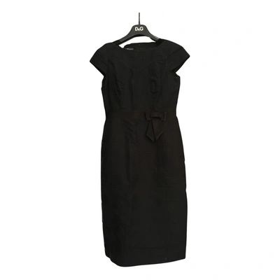 Pre-owned Ferragamo Mid-length Dress In Black
