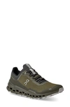 On Cloudultra Trail Running Shoe In Green/ Grey