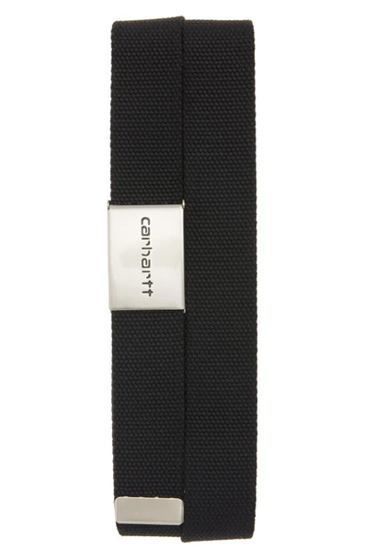 Carhartt Chrome Clip Belt In Black