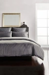 Donna Karan Indulgence Cotton & Silk Duvet Cover & Sham Set In Grey